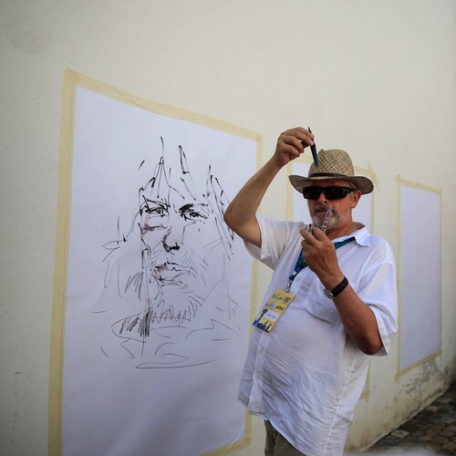 Rosinski en pleine création.