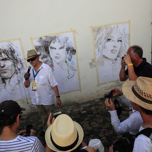 Rosinski en pleine création.