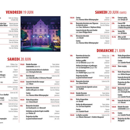 Le programme du festival