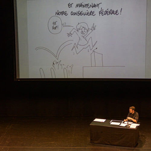 Dessin en direct de Pitch Comment