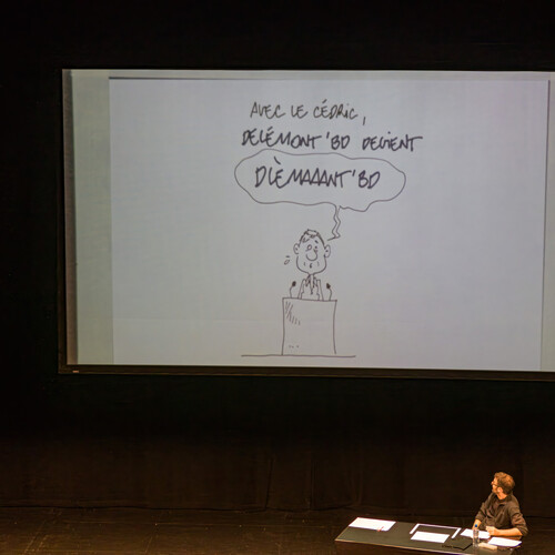 Dessin en direct de Pitch Comment