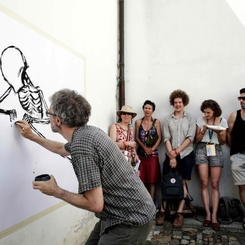 Animation dans la Cour du Château.