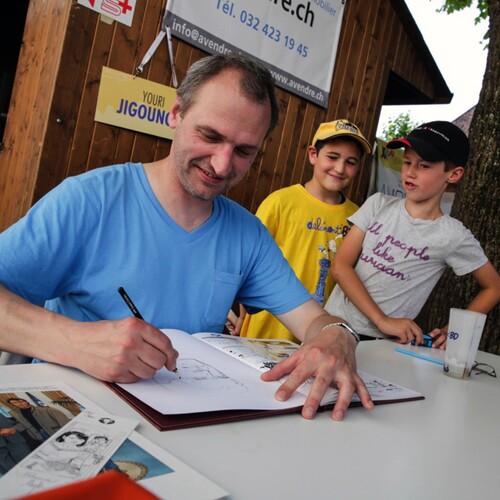 Youri Jigounov en dédicace.