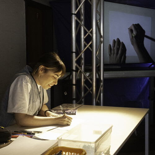 Atelier de dessin avec Vamille