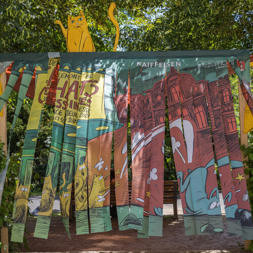 L'espace jeunesse plein de chats !