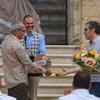 Romain Migy, président du Comité d'organisation du festival, Philippe Duvanel et Alfred