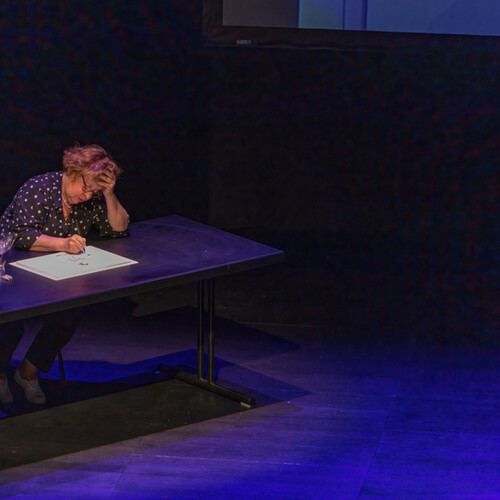 Florence Cestac en performance dessinée