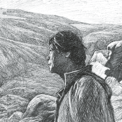 Chongrui Nie (CN) Au loin, une montagne...