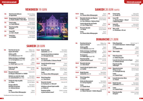 Le programme de l'édition 2026