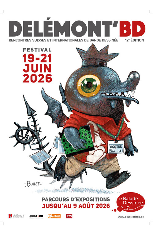 Affiche officielle de la 12ème édition de Delémont'BD